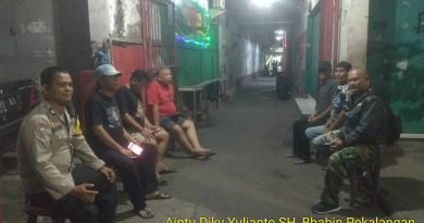 Sinergitas TNI-POLRI Polsek Seltim Ciko Bersama Jaga Kondusifitas Wilayah Binaan.